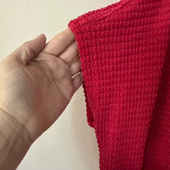 Zenana Women’s Crewneck Short Sleeve Dark Pink Knit Sweater Top Sz S/M GUC - Picture 3 of 7